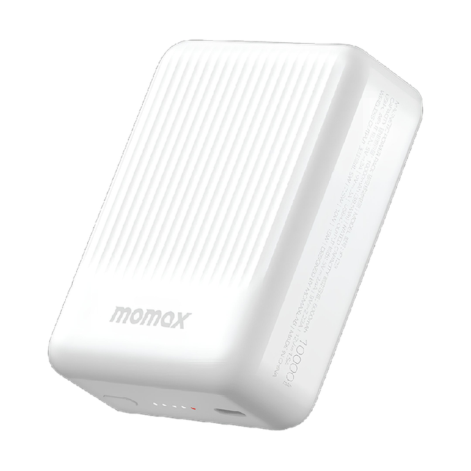 Q.Mag Minimal 2 10000mAh Magnetic Power Pack Emergency Charger - White