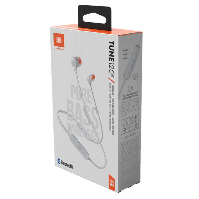 JBL Tune 125BT (Magnetic Cable) - White