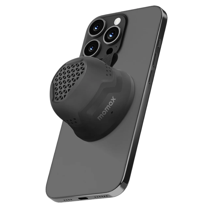 Momax 1-Vibe Go Magnetic Wireless Outdoor Speaker . - Black