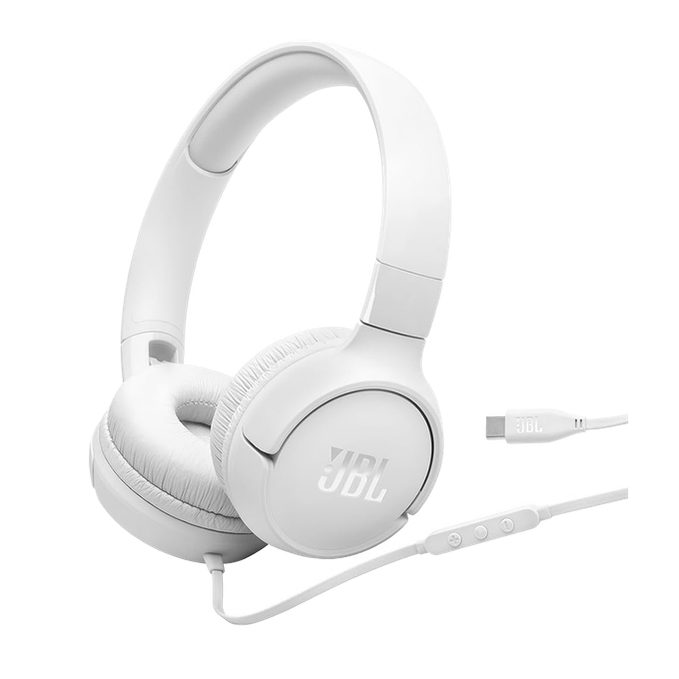 JBL Tune 520C USB-C Headphones - White