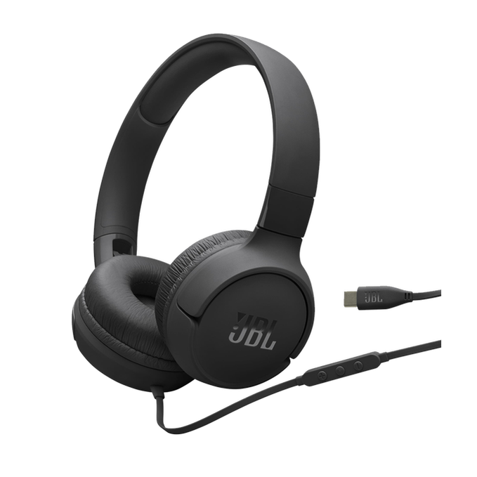 JBL Tune 520C USB-C Headphones - Black