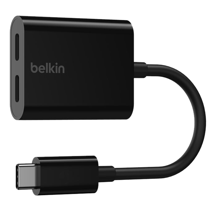 Belkin USB-C Audio & Charging Adapter - Black