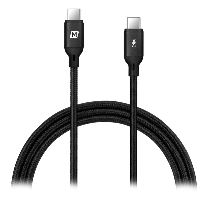 MOMAX USB-C to C 100W 1.2M Cable - Black
