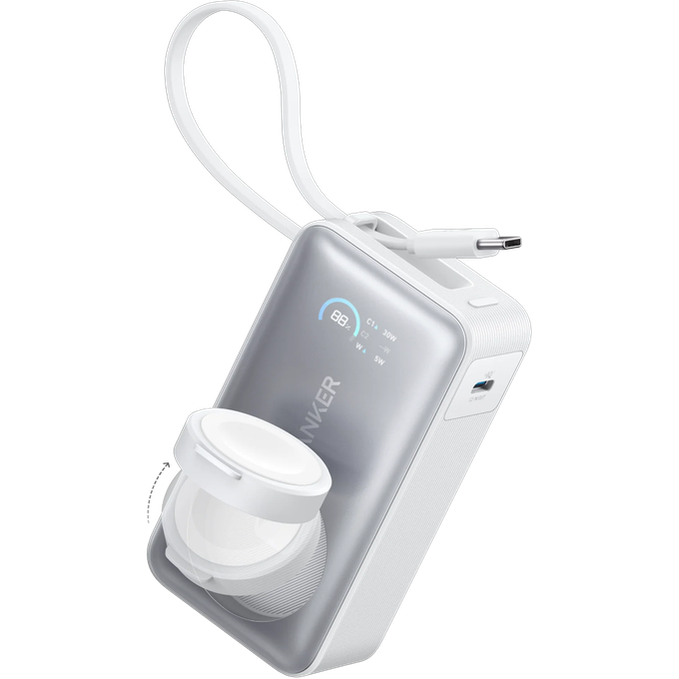 Anker MagGo 10000mAh 35W Emergency Charger - White