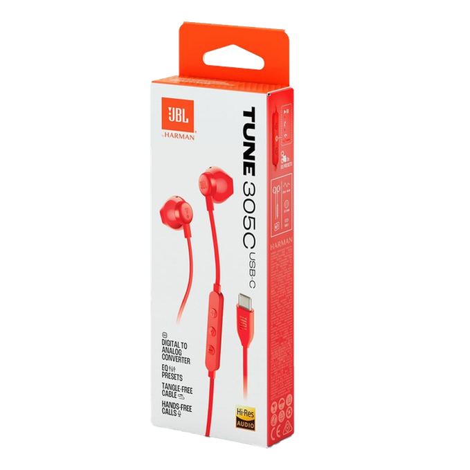 JBL Tune 305C USB - Red