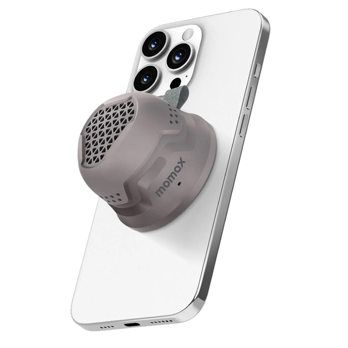 Momax 1-Vibe Go Magnetic Wireless Outdoor Speaker . - Gray