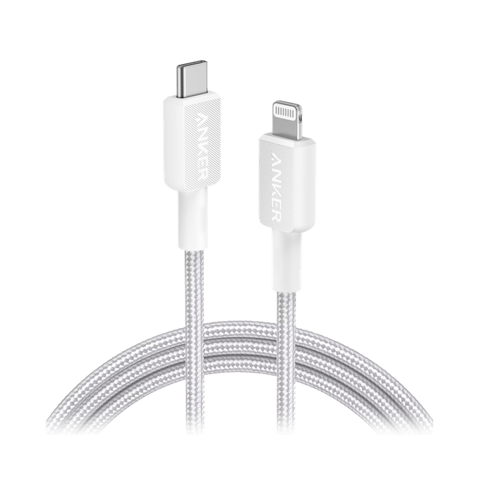 Anker 322 Braided 6ft Cable - White