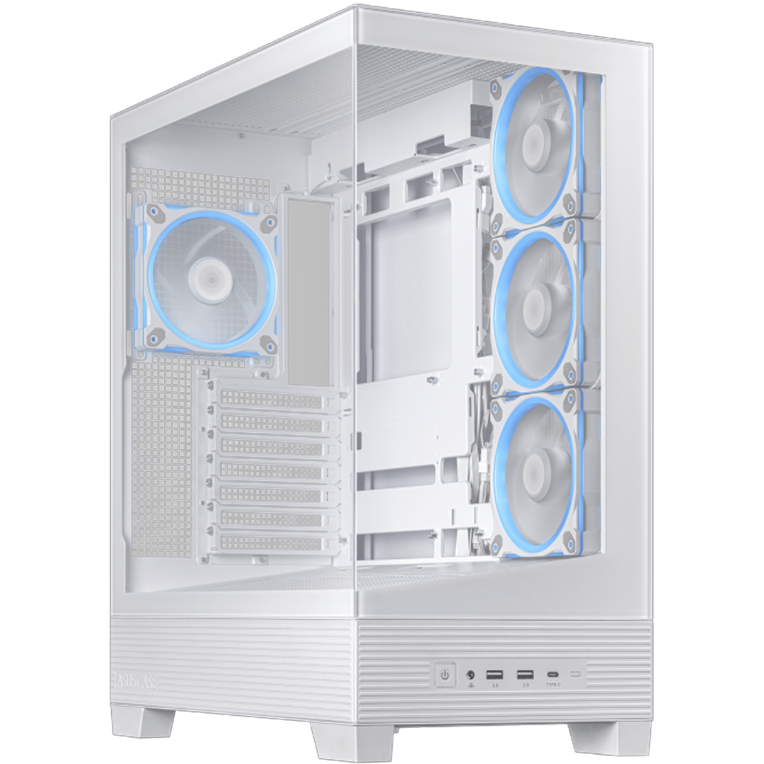 ASUS A31 PLUS Case , 4 Fan ARGB - White