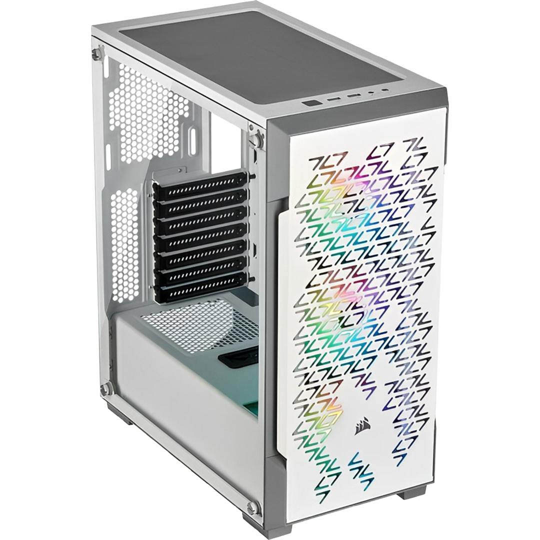 Corsair iCUE 220T RGB Airflow Mid-Tower Case - Black & White