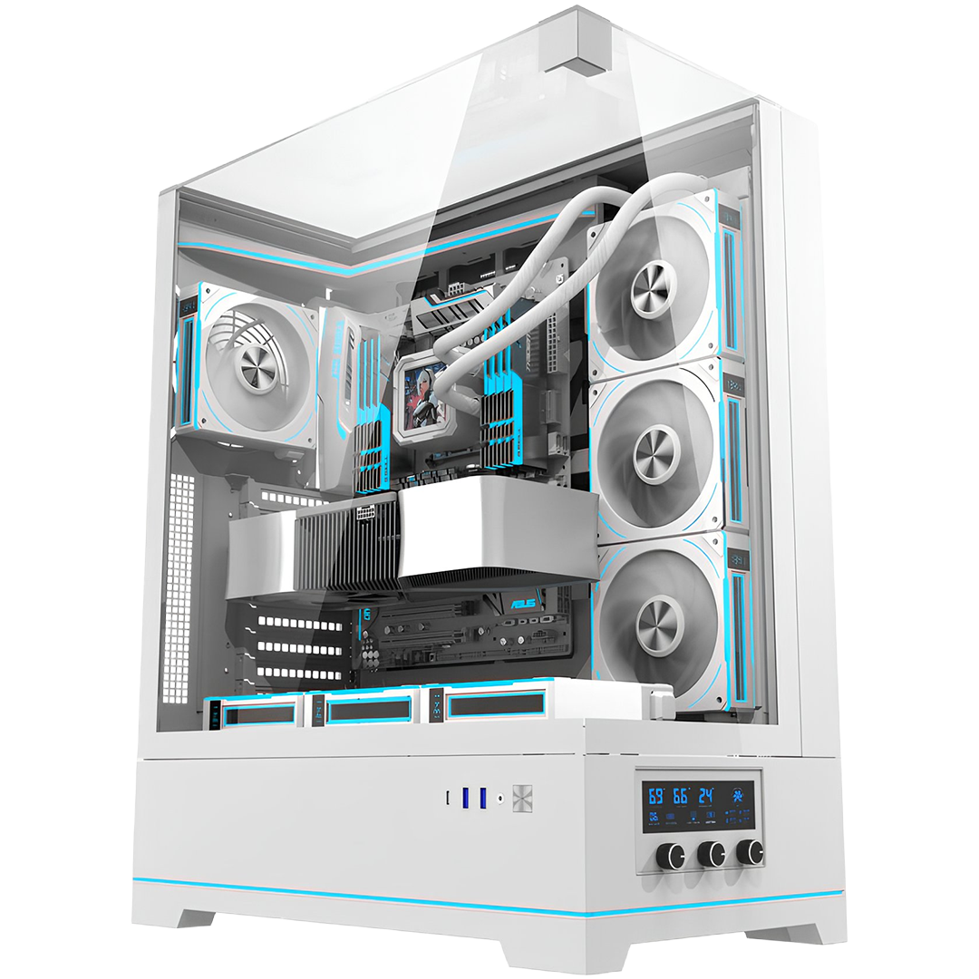 DarkFlash DY450L Pro Mid Tower Case - White