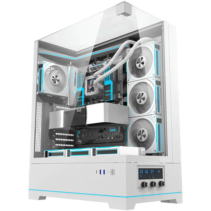 DarkFlash DY450L Pro Mid Tower Case - White