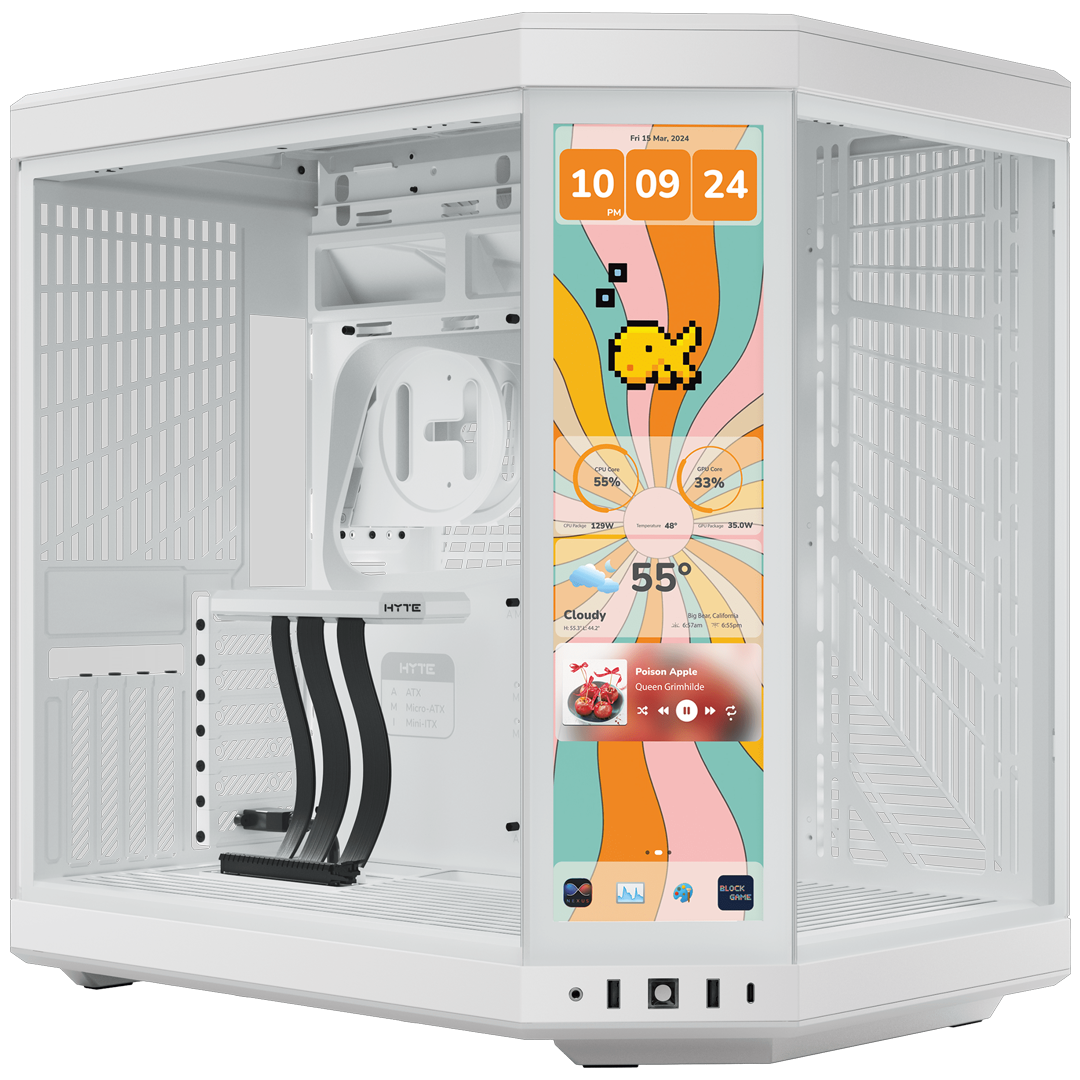 HYTE Y70 touch infinite Mid Tower ATX Case - Snow White