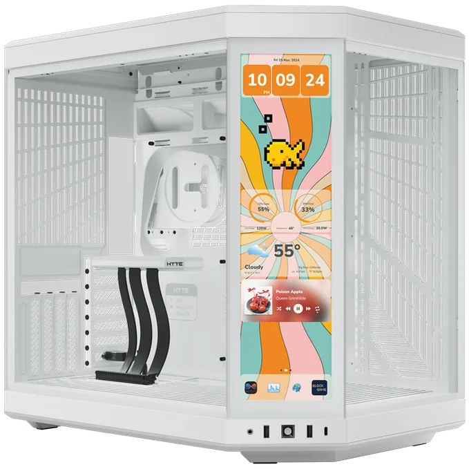 HYTE Y70 touch infinite Mid Tower ATX Case - Snow White