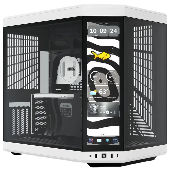 HYTE Y70 touch infinite Mid Tower ATX Case - Panda Black & White