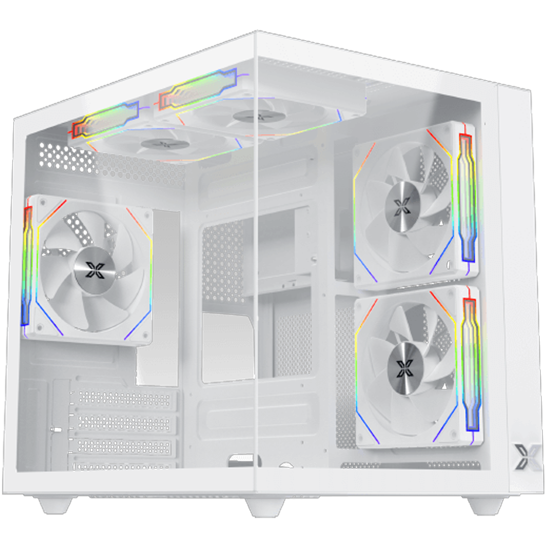 Xigmatek Aqua M Lite Arctic Micro Tower Case - White