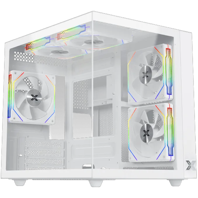 Xigmatek Aqua M Lite Arctic Micro Tower Case - White