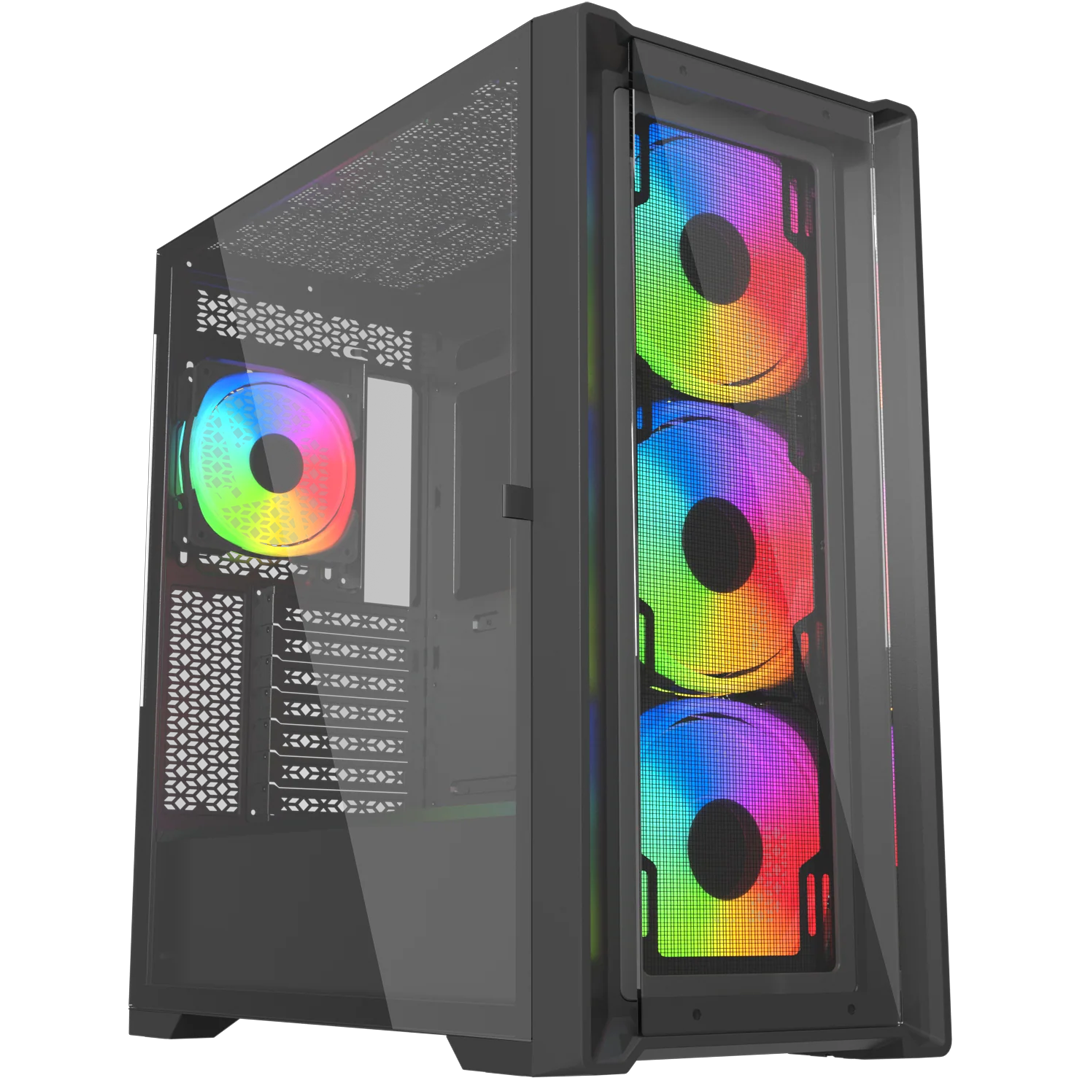 Xigmatek Quantum 4 Fan RGB Mid Tower - Black