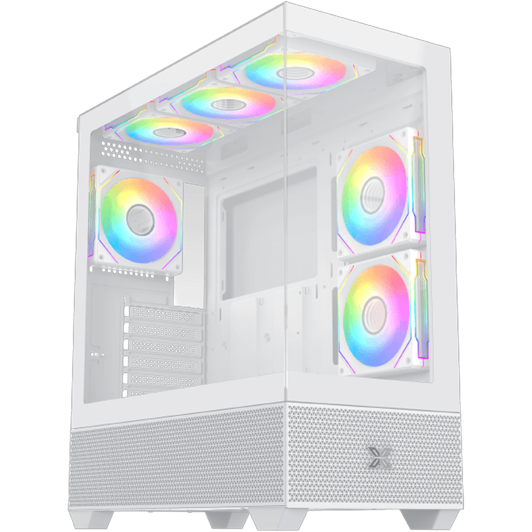Xigmatek Alphard Arctic Mid Tower Case - White