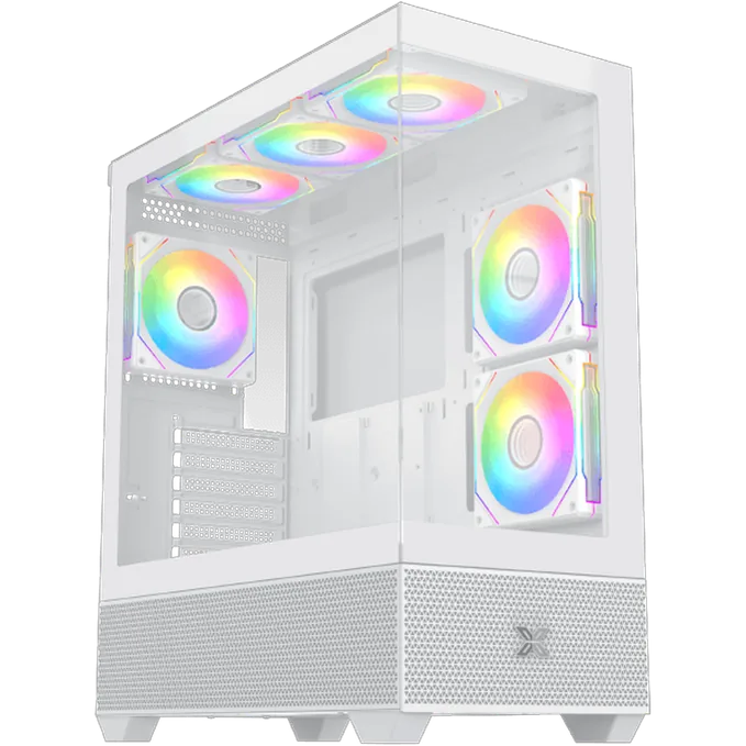 Xigmatek Alphard Arctic Mid Tower Case - White