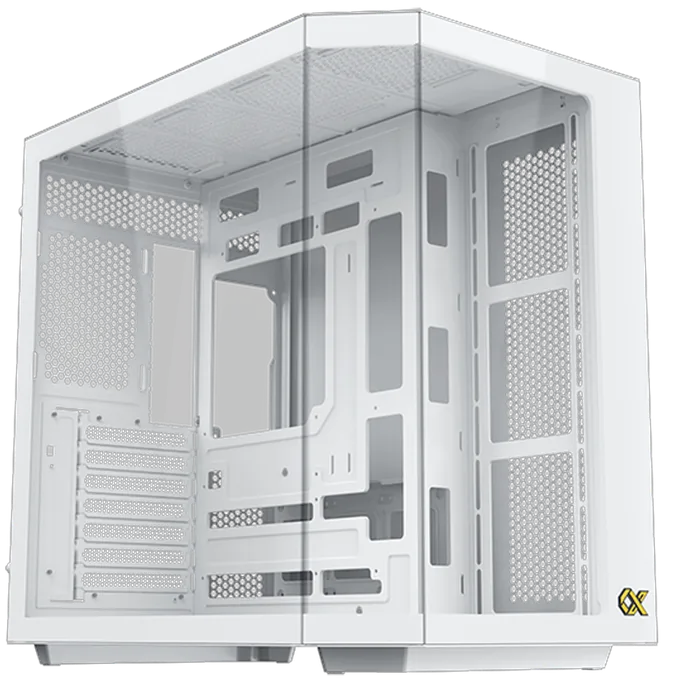 Xigmatek CUBI II Arctic Glass, Mid Tower Case - White