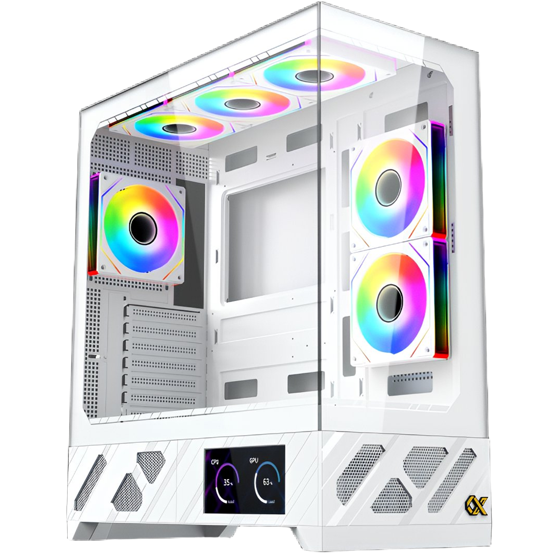 Xigmatek Alphard Pro Arctic Mid Tower Case - White