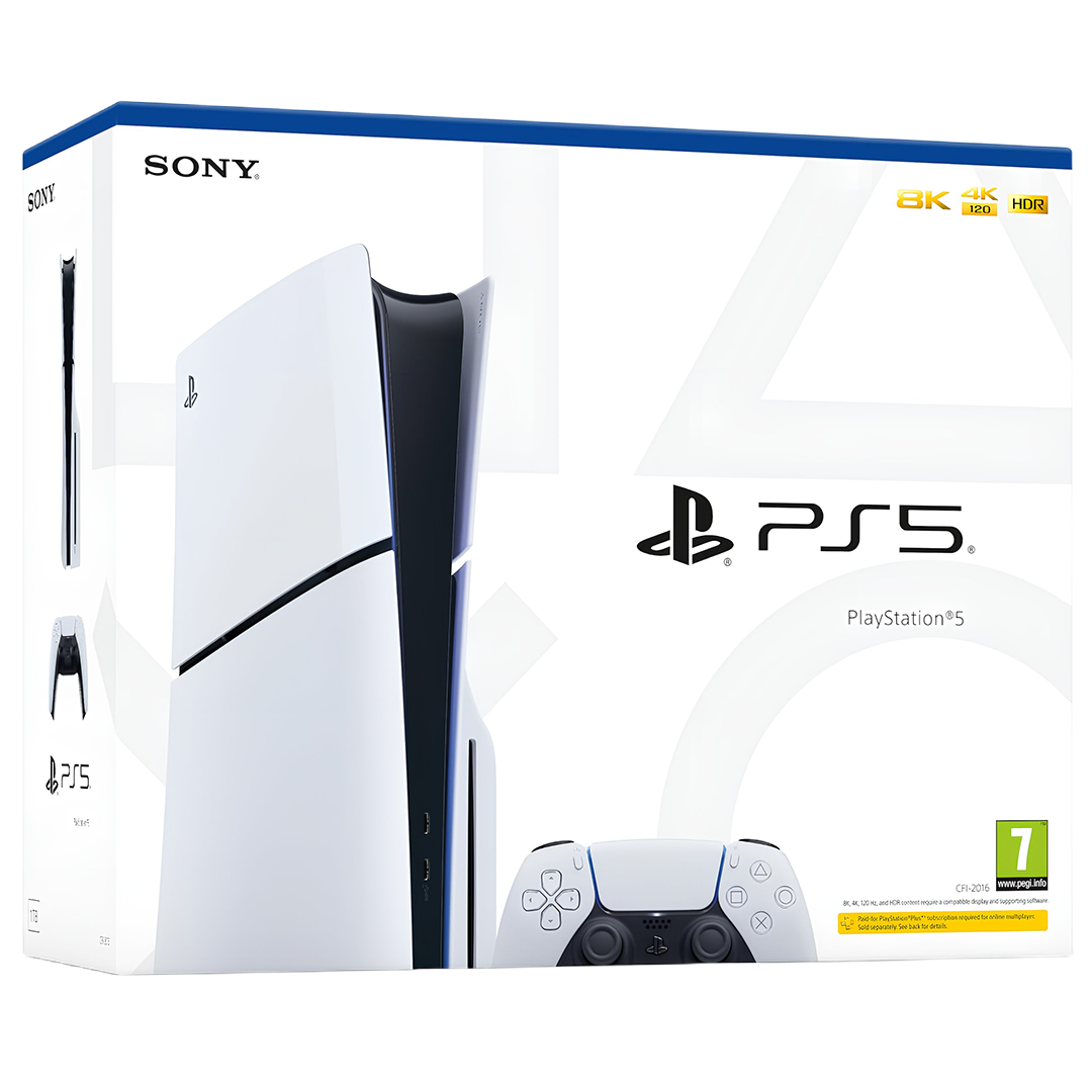 PlayStation 5 Slim Console 1T UK (1 Year warranty software + Hardware )