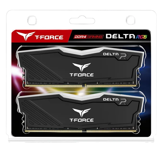 TEAMGROUP T-Force Delta RGB DDR4 Ram 16GB (2x8GB) 3600MHz CL18 - White