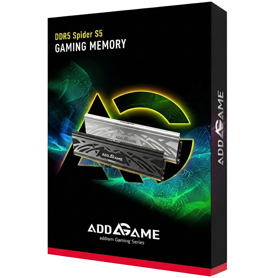 Addlink Spider 5X DDR5 RAM 32GB (2x16GB) Black RGB 6400 MHz CL38