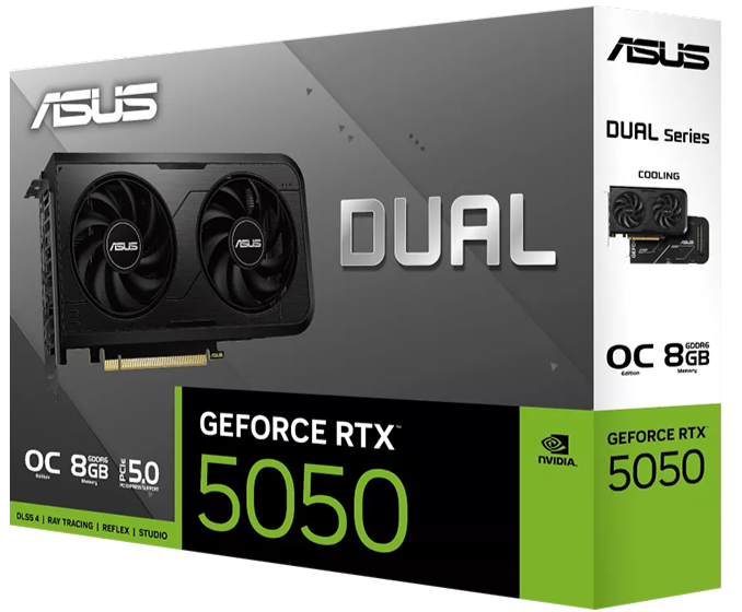 ASUS Dual GeForce RTX™ 5050 8GB GDDR6 OC Edition