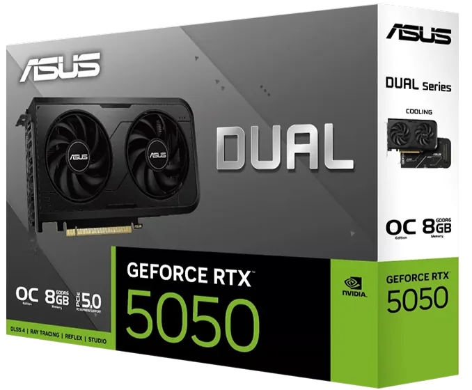 ASUS Dual GeForce RTX™ 5050 8GB GDDR6 OC Edition