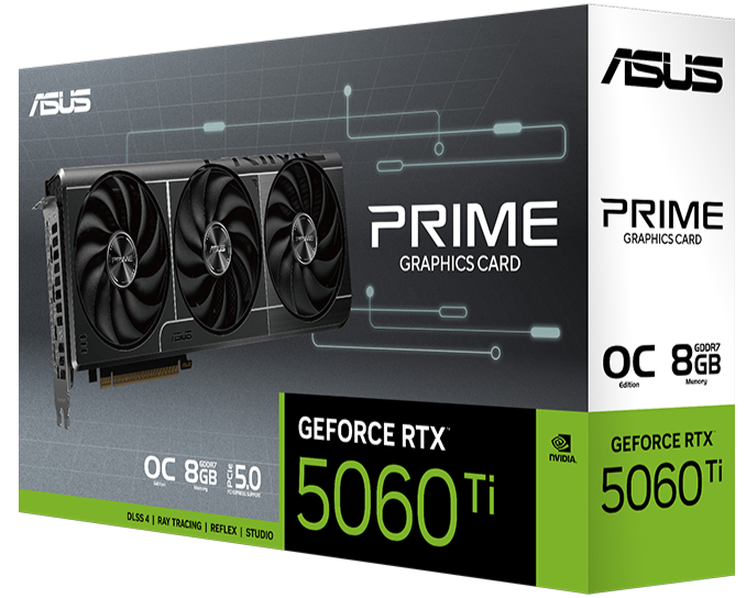 ASUS PRIME GeForce RTX™ 5060 8GB GDDR7 OC Edition