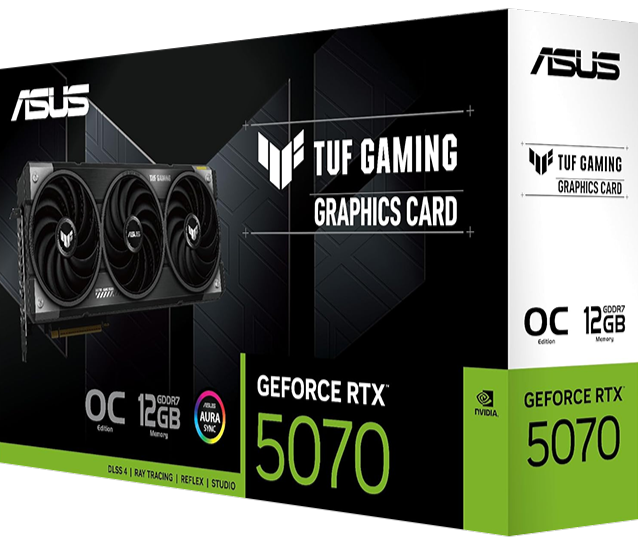 ASUS TUF Gaming GeForce RTX™ 5070 12GB GDDR7 OC Edition