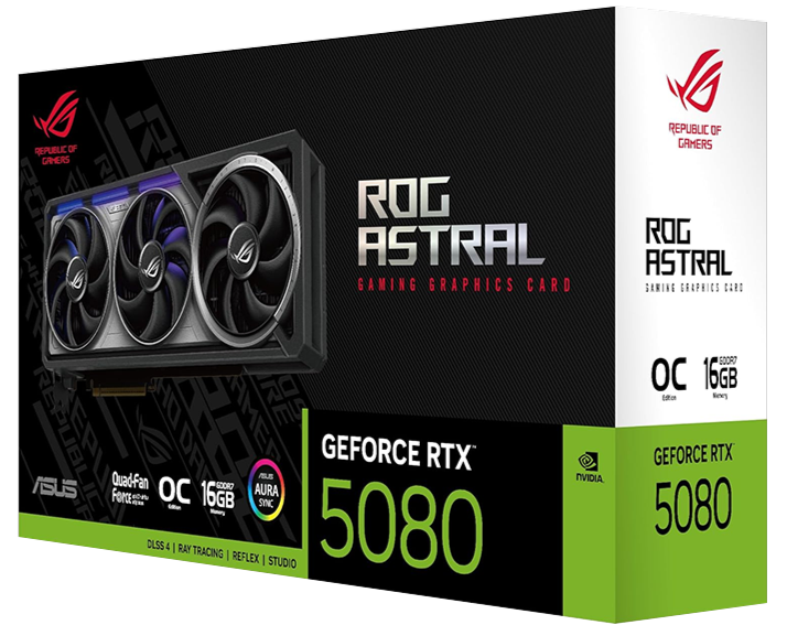 ASUS ROG Astral GeForce RTX™ 5080 16GB GDDR7 OC Edition