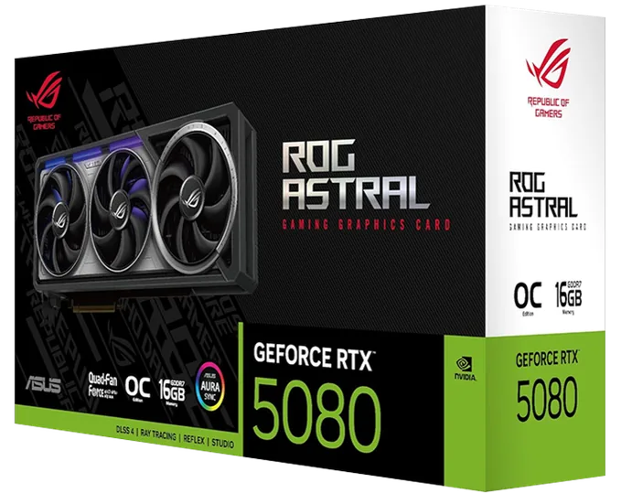 ASUS ROG Astral GeForce RTX™ 5080 16GB GDDR7 OC Edition