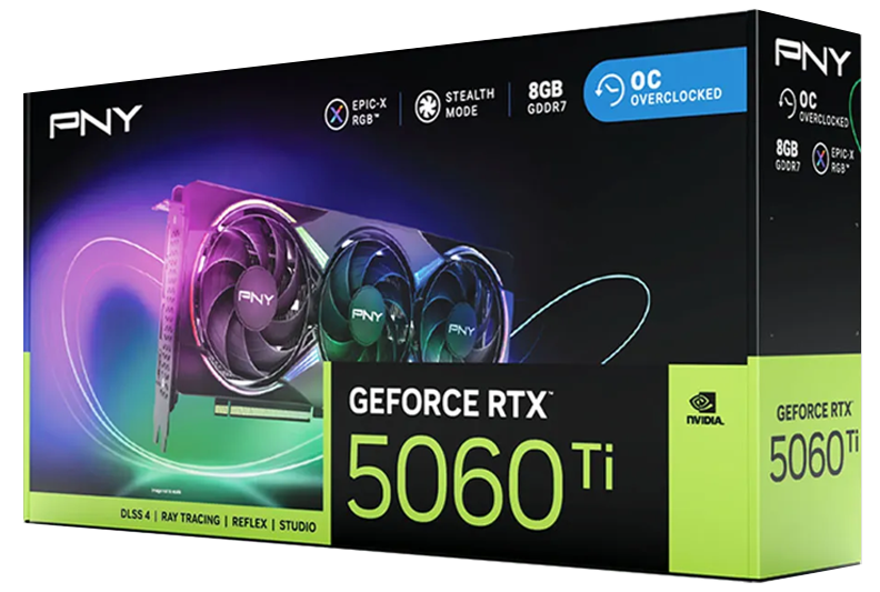 PNY GeForce RTX™ 5060 8GB Triple Fan OC