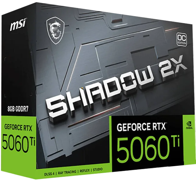 MSI RTX 5060 Ti SHADOW 2X OC PLUS - 8GB