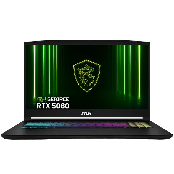 MSI Katana 15 HX B14WFK-600XAE, Intel Core i7-14650HX, RAM 16GB, SSD 512GB, NVIDIA RTX 5060 8GB, 15.6 Inch FHD IPS 144Hz, Black