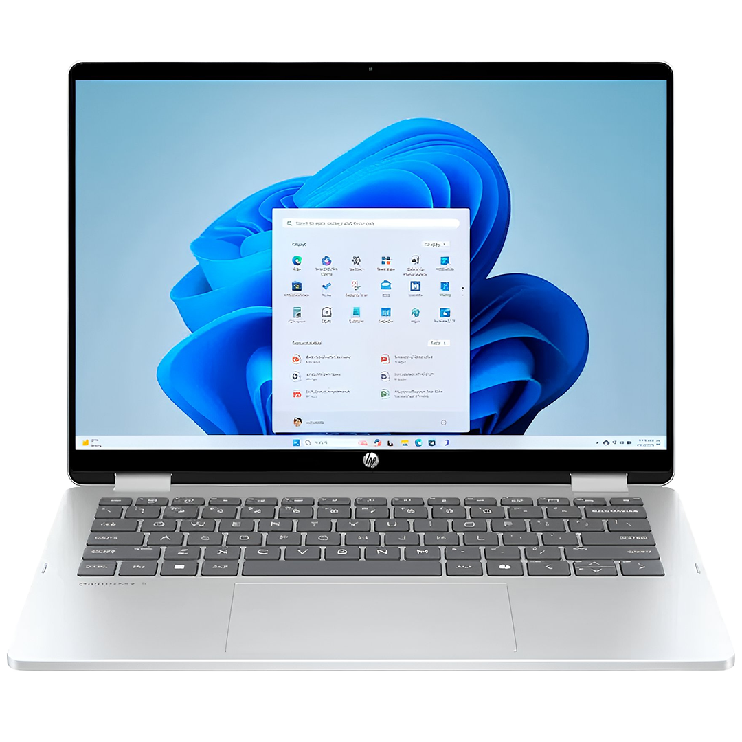 HP OmniBook X Flip 14-FP0013DX, Intel CORE 5-120U, RAM 8GB, SSD 512GB, Intel Graphics, 14.0 Inch WUXGA FHD+ IPS Touch, Glacier Silver
