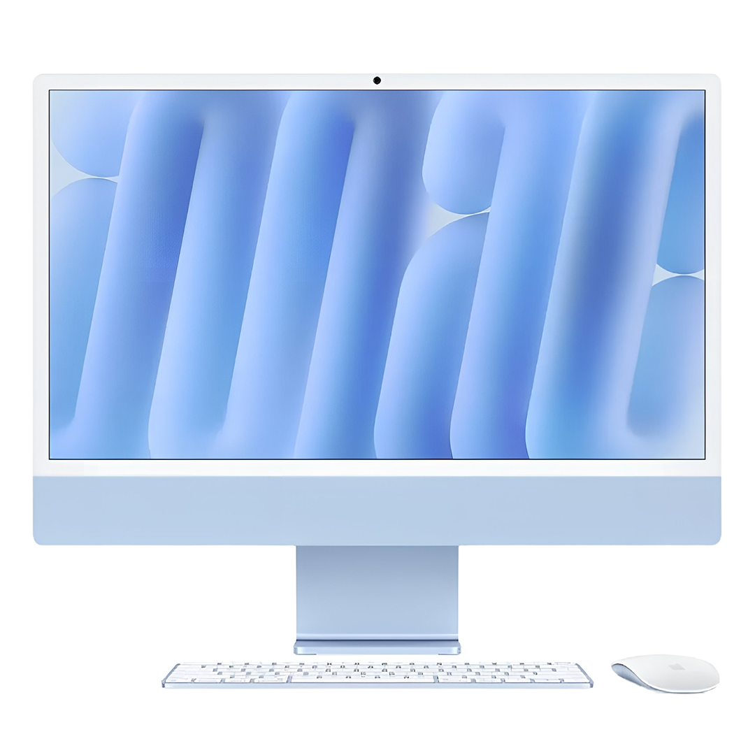Apple iMac MWUF3AB/A - A3247, M4 8C CPU, GPU 8C, RAM 16GB, SSD 256GB, 24 Inch 4.5K Retina display, Blue