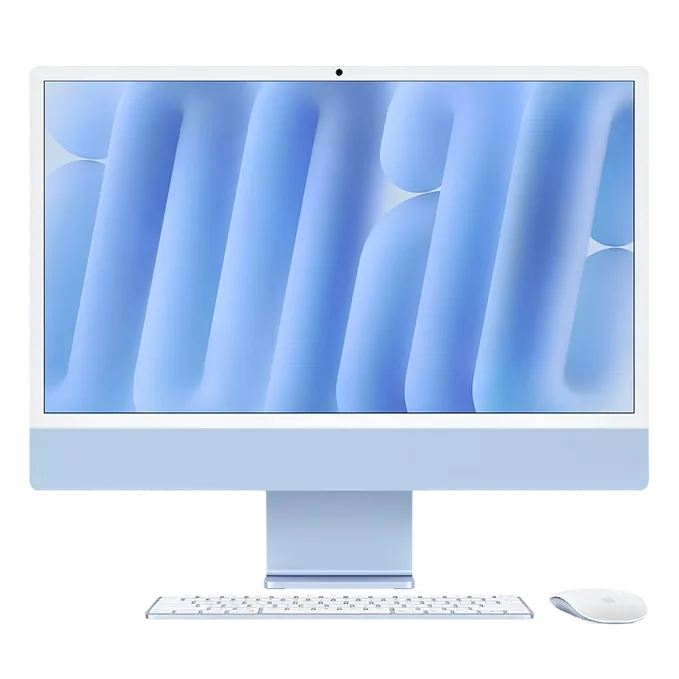 Apple iMac MWUF3AB/A - A3247, M4 8C CPU, GPU 8C, RAM 16GB, SSD 256GB, 24 Inch 4.5K Retina display, Blue