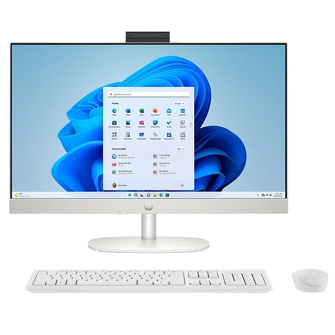 All in One HP 24-CR0031NE, Intel Core i7-1355U, RAM 16GB, SSD 512GB, Intel Iris Xe, 24 Inch FHD IPS, Shell White