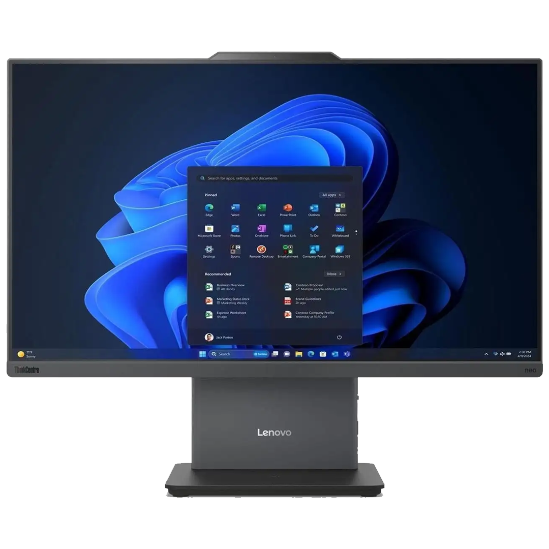 All in One Lenovo ThinkCentre Neo 50A (HV00), Intel Core i5-13420H, RAM 16GB, SSD 512GB, Intel UHD Graphics, 24 FHD IPS, Gray