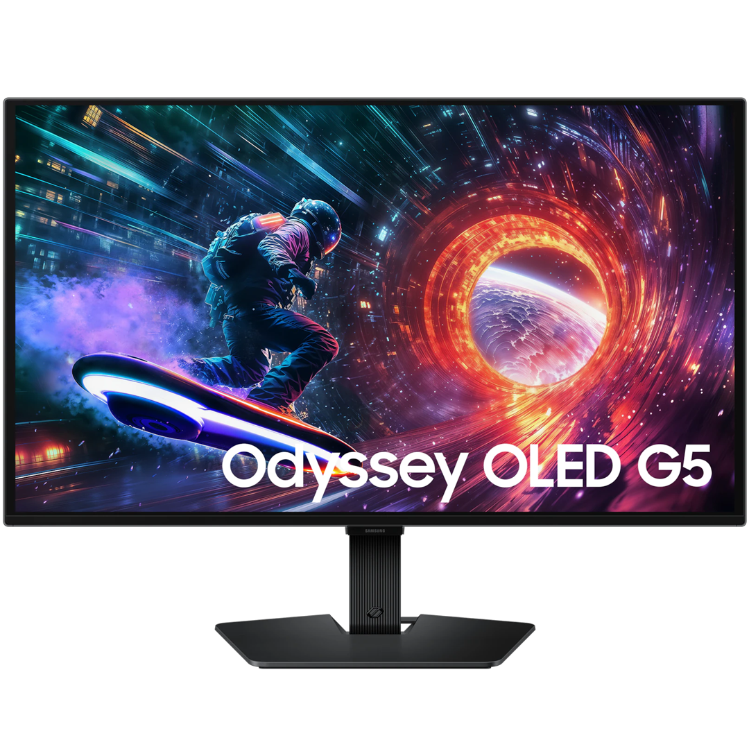 SAMSUNG LS27FG502 Odyssey OLED G5 Gaming Monitor – 27-inch UHD 2K (2560x1440) , 180Hz , VA , QD-OLED  , 0.03ms