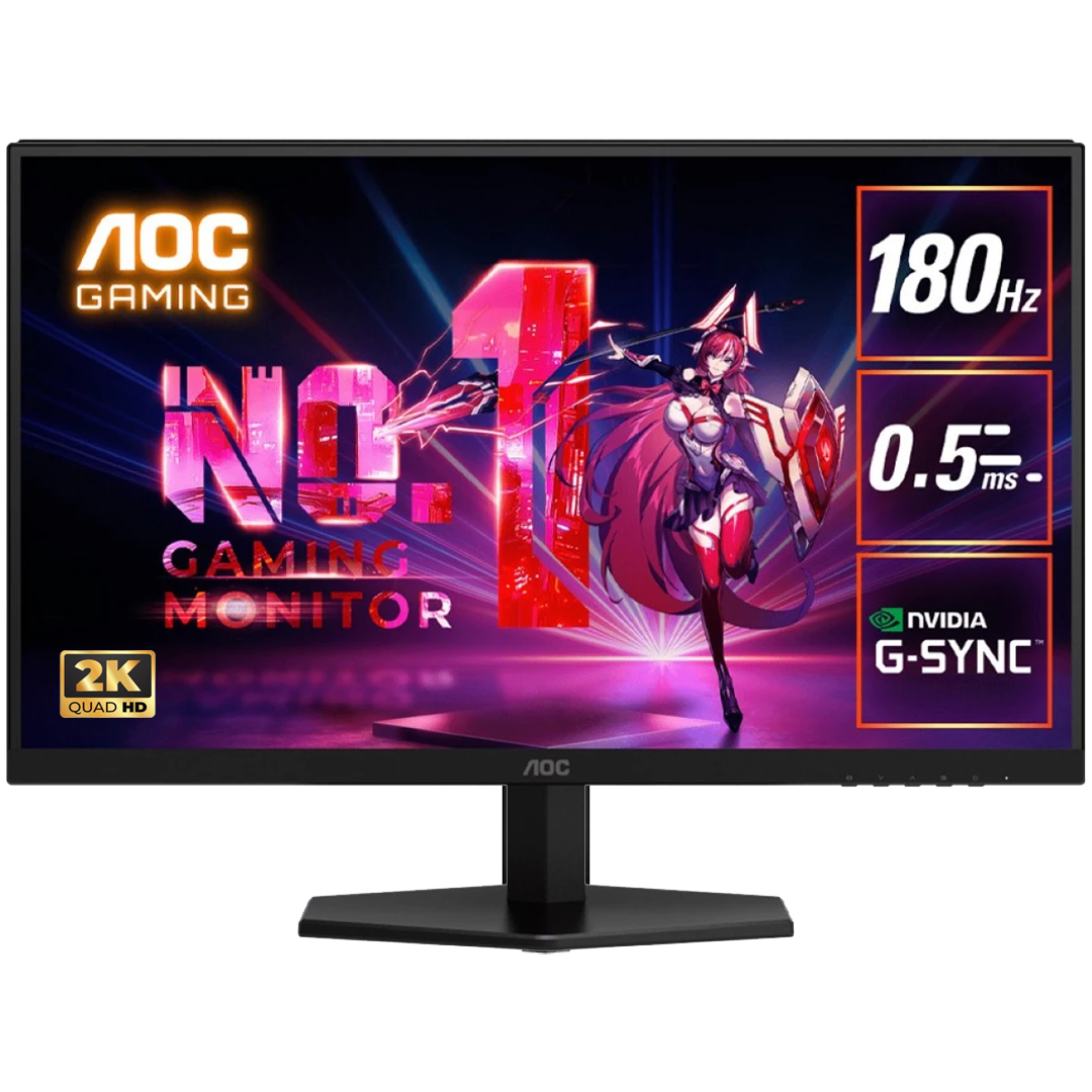 AOC Q27G40E Gaming Monitor – 27 -inch QHD 2K (2560x1440) , 180Hz , Fast IPS Flat , 0.5ms