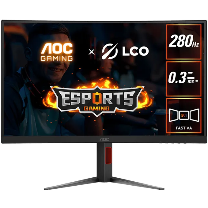 AOC C27G4Z Gaming Monitor – 27 -inch FHD (1920x1080) , Curved , 280Hz , Fast VA , 0.3ms