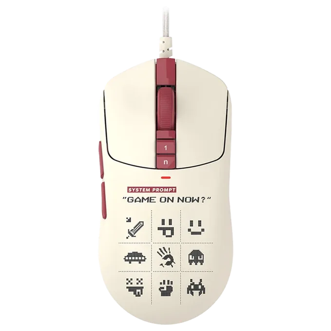 Bloody W72 Ultra Lightweight Wired Pixels Red