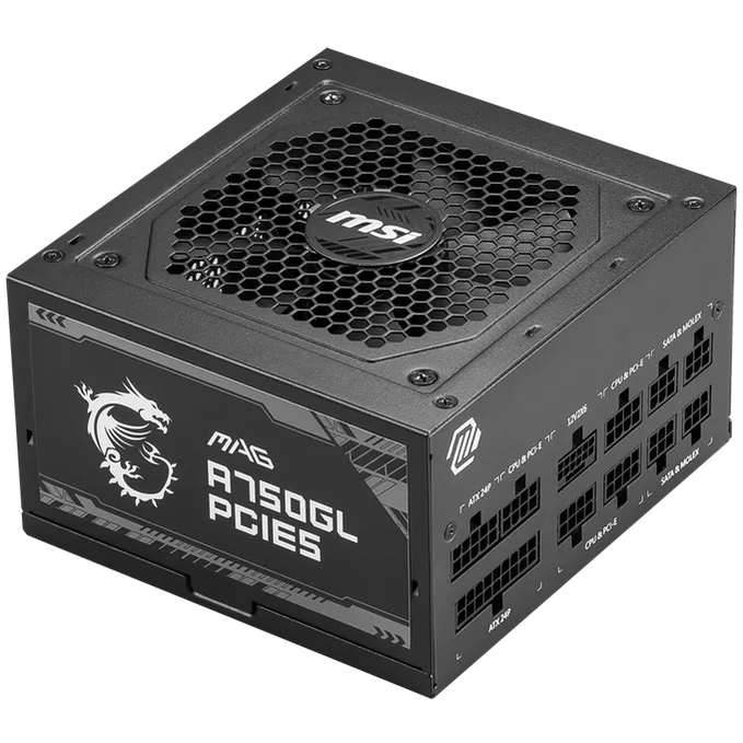 MSI MAG A750GL 750W PLUS Gold full modular - PCIE5, Power Supply