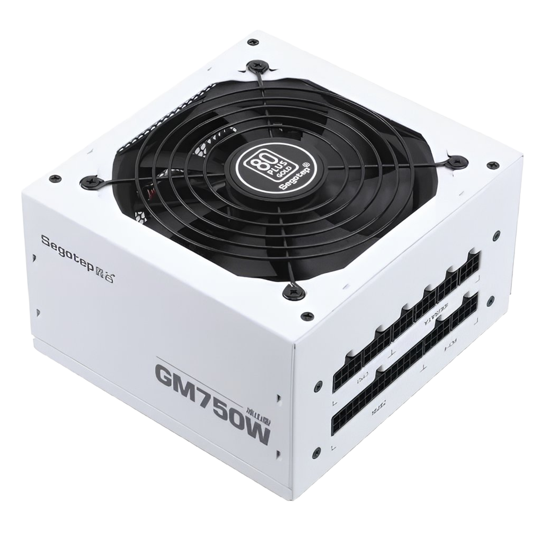 Segotep GM750W 750W Gold 80+ Full Modular, PCIe 5.0 & ATX 3.0 - White