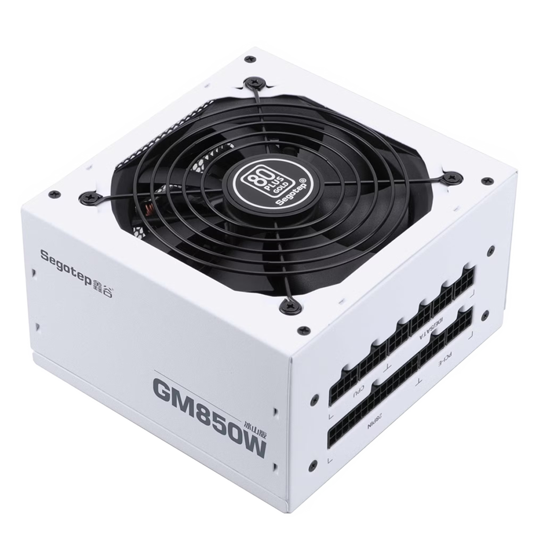Segotep GM850W 850W Gold 80+ Full Modular, PCIe 5.1 & ATX 3.1 - White