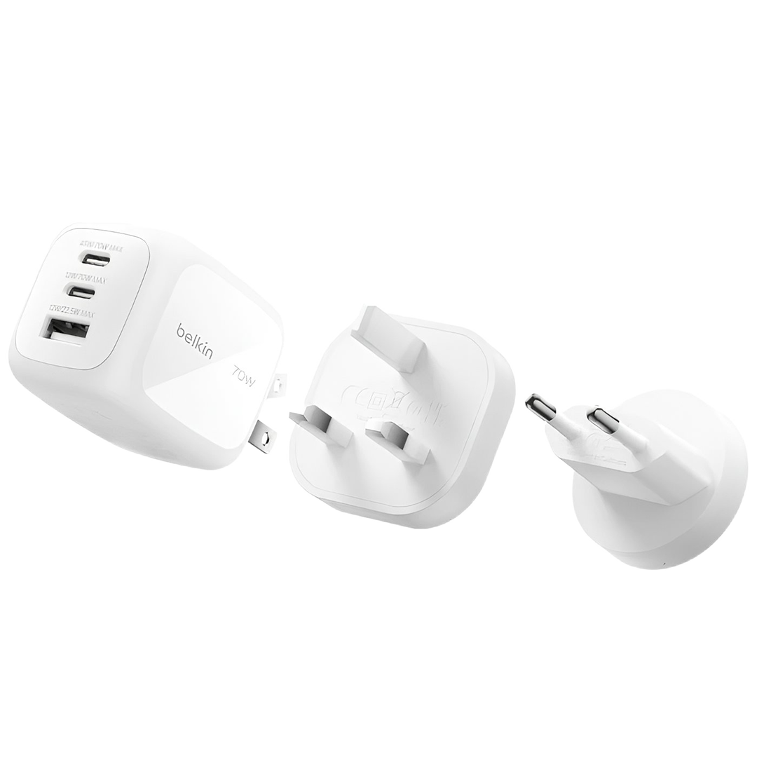 Belkin 70W 3-Port GaN Wall Charger